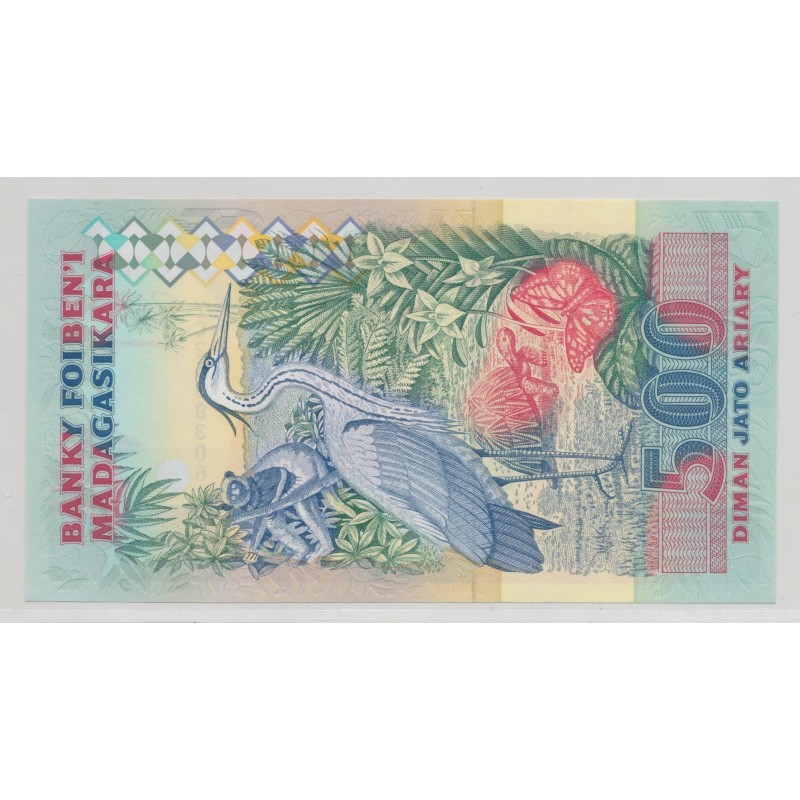 Madagascar - 2500 Francs-500 Ariary - ND 1993 - Neuf