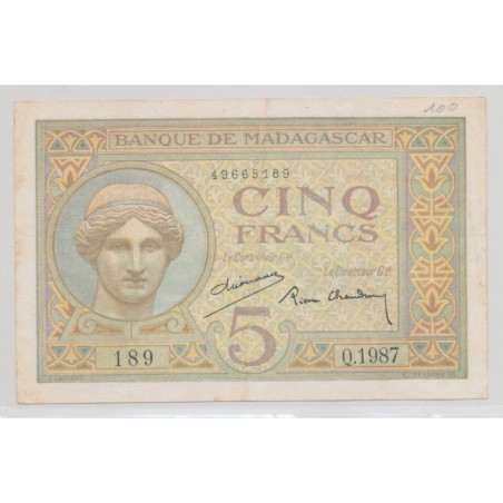Madagascar - 5 Francs - TTB+