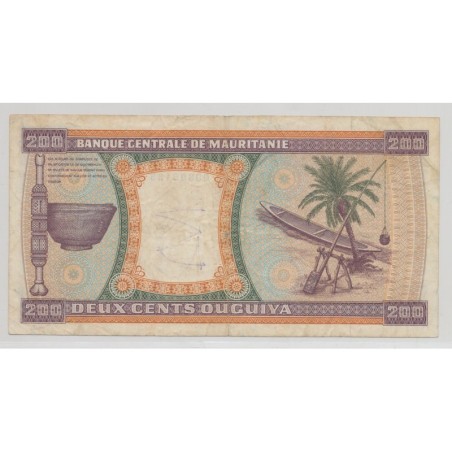 Mauritanie - 200 Ouguiya - 1974 - TB