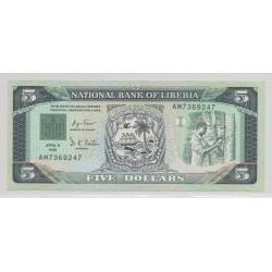 Libéria - 5 Dollars 1991 - Neuf