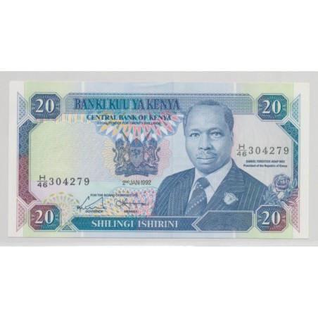 Kenya - 20 Shillings 1992 - Neuf