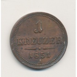 Autriche - 1 Kreuzer - 1851 A