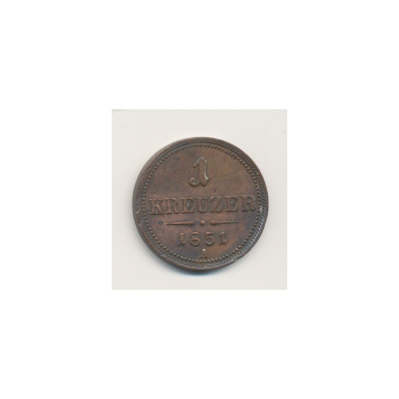 Autriche - 1 Kreuzer - 1851 A