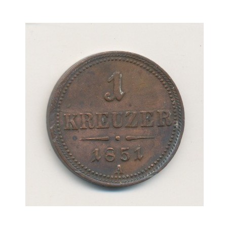 Autriche - 1 Kreuzer - 1851 A