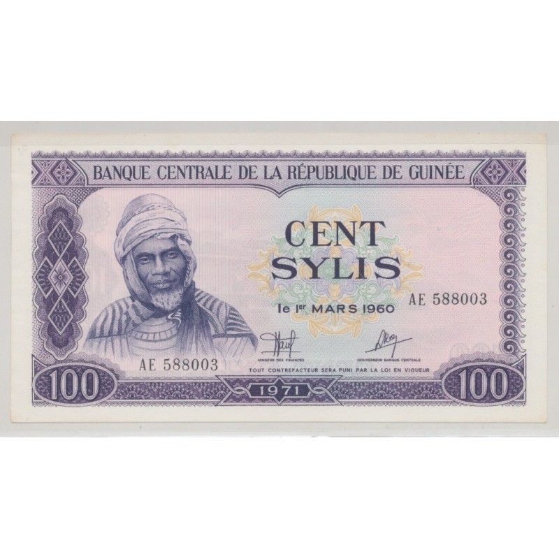 Guinée - 100 Sylis - 1.3.1960 - Neuf