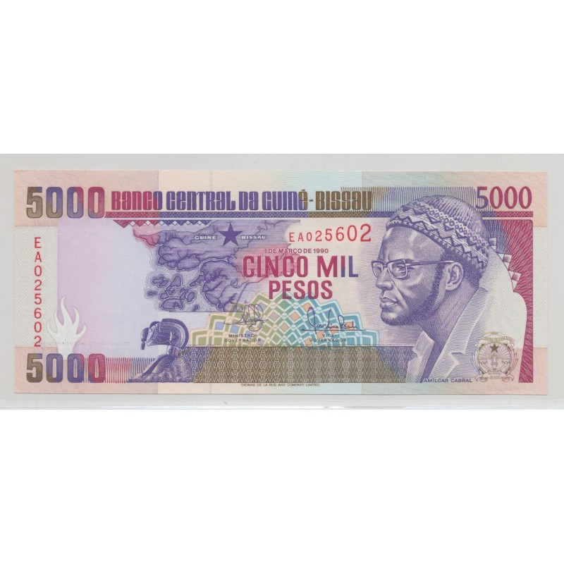 Guinée-Bissau - 5000 Pesos - 1.03.1990 - Neuf