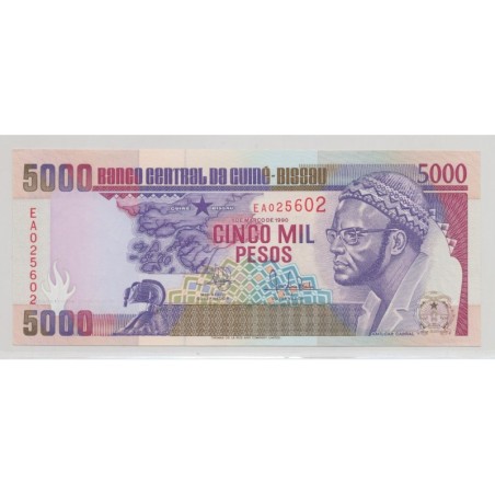 Guinée-Bissau - 5000 Pesos - 1.03.1990 - Neuf