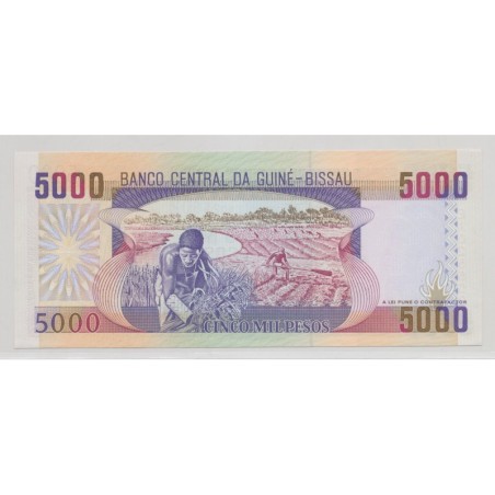 Guinée-Bissau - 5000 Pesos - 1.03.1990 - Neuf