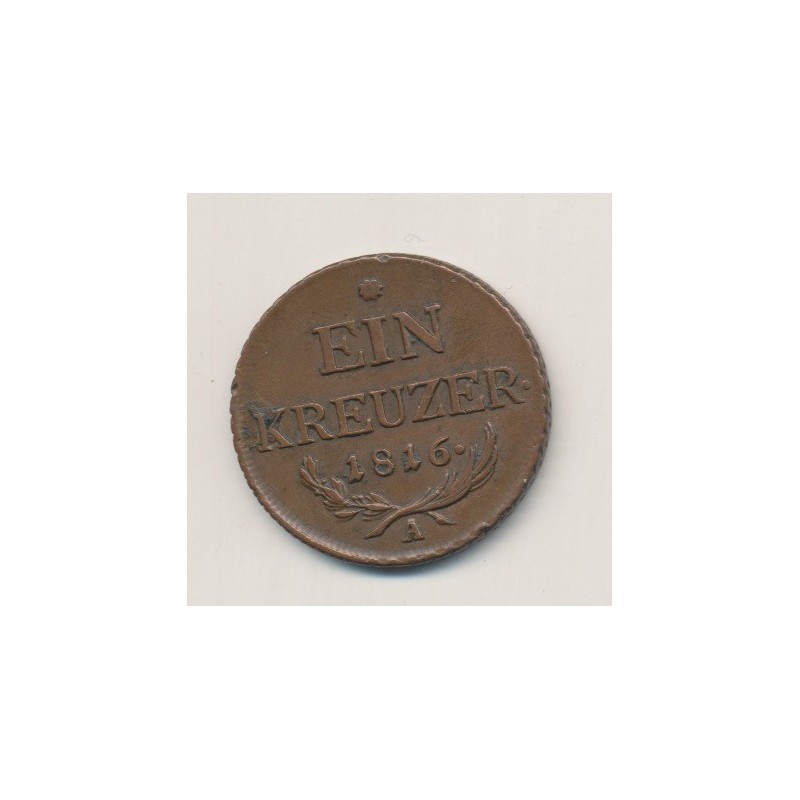 Autriche - 1 Kreuzer - 1816 A