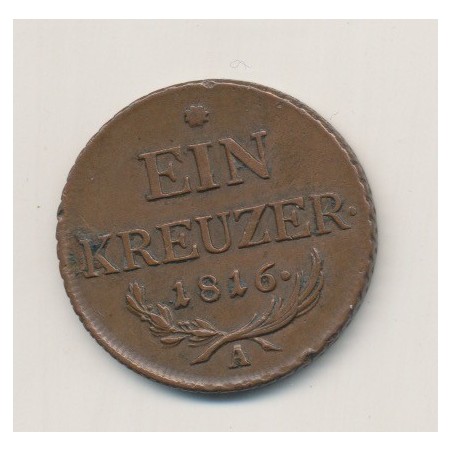 Autriche - 1 Kreuzer - 1816 A