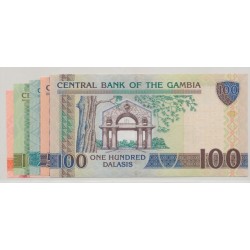 Gambie - Série 5 Billets - 5,10,25,50,100 Dalasis - Neuf 2
