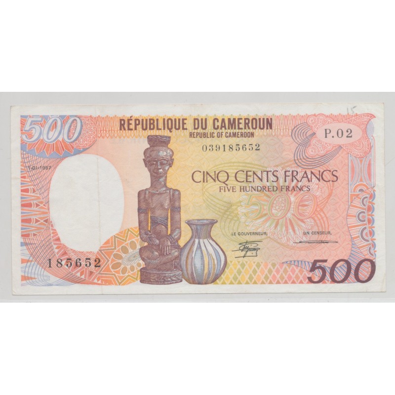 Cameroun - 500 Francs - 1.01.1987 - TTB+