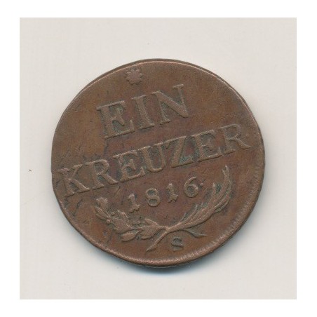 Autriche - 1 Kreuzer - 1816 S