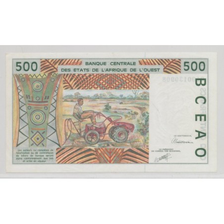 Afrique de l'ouest - 500 Francs - A Cote d'ivoire - SPL