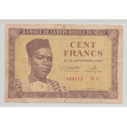 Mali - 100 Francs - 22.09.1960 - TB
