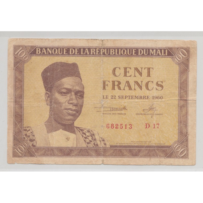 Mali - 100 Francs - 22.09.1960 - TB