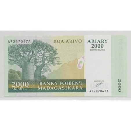 Madagascar - 10000 Francs-2000 Ariary - ND 2003 - SPL