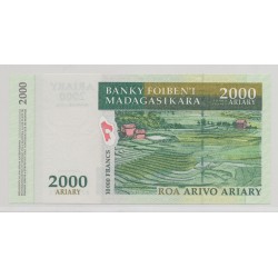 Madagascar - 10000 Francs-2000 Ariary - ND 2003 - SPL 2