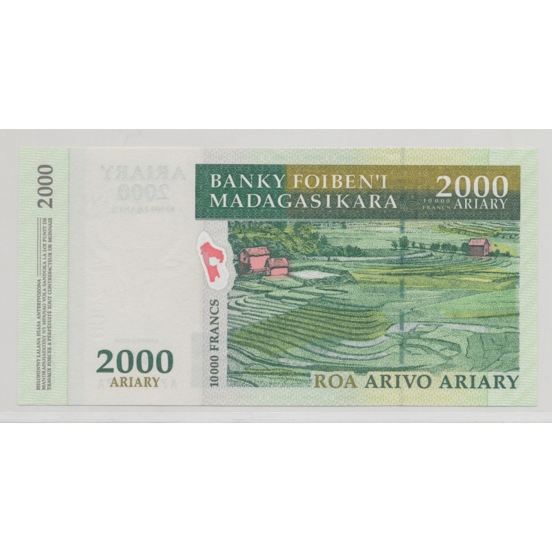 Madagascar - 10000 Francs-2000 Ariary - ND 2003 - SPL
