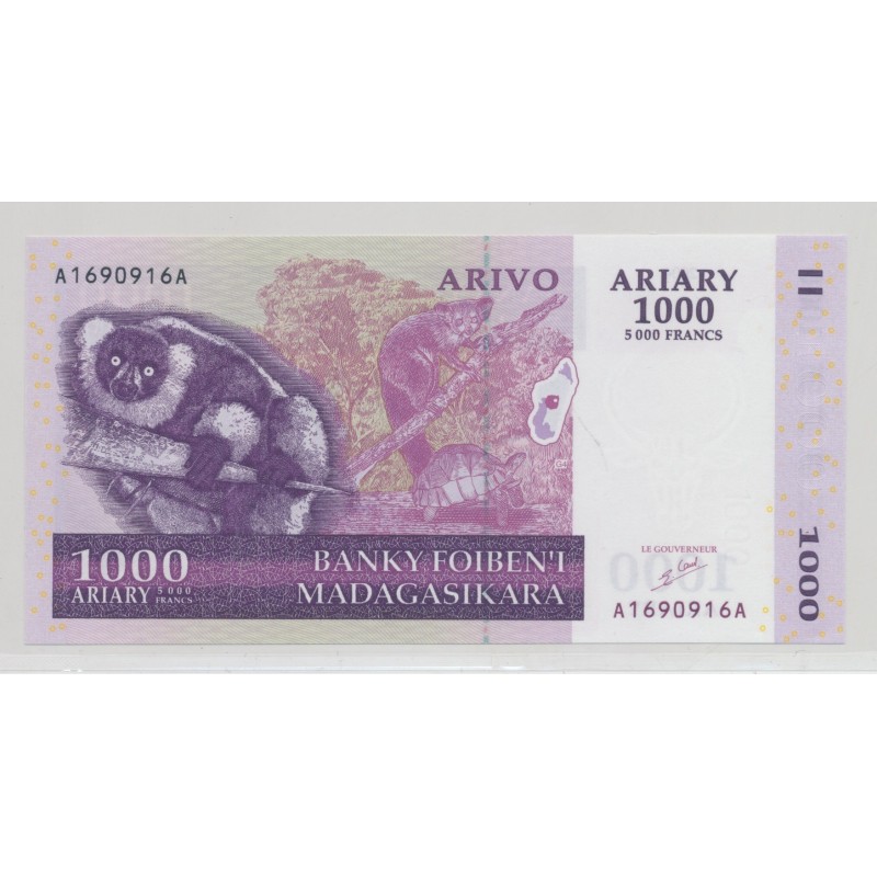 Madagascar - 5000 Francs-1000 Ariary - ND 2003 - Neuf