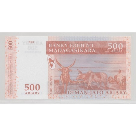 Madagascar - 2500 Francs-500 Ariary - 2004 - Neuf