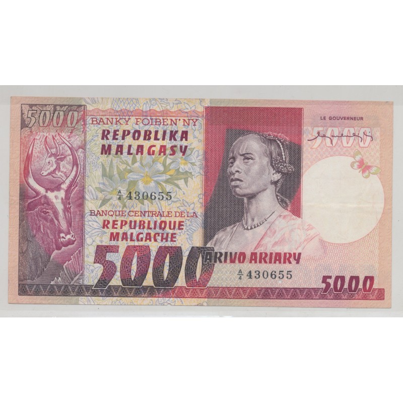 Madagascar - 5000 Francs-1000 Ariary - ND 1974-75 - TTB