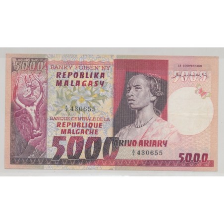 Madagascar - 5000 Francs-1000 Ariary - ND 1974-75 - TTB