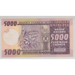 Madagascar - 5000 Francs-1000 Ariary - ND 1974-75 - TTB 2