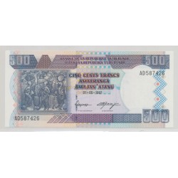 Burundi - 500 Francs - 1.05.1997 - Neuf