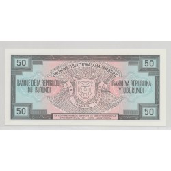 Burundi - 50 Francs - 1.10.1991 - Neuf 2