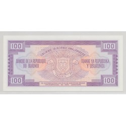 Burundi - 100 Francs - 1.07.1990 - Neuf 2