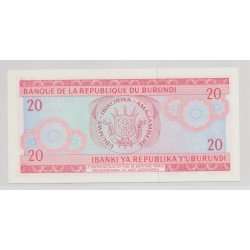 Burundi - 20 Francs - 1.05.1988 - Neuf 2