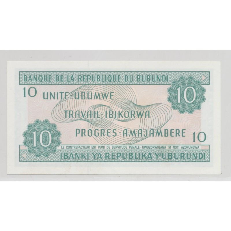 Burundi - 20 Francs - 1.10.1989 - Neuf