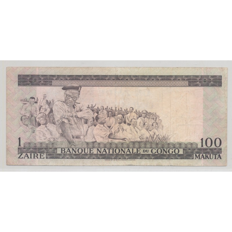 Congo - 100 Makuta-1 Zaire - 2.01.1967 - TTB