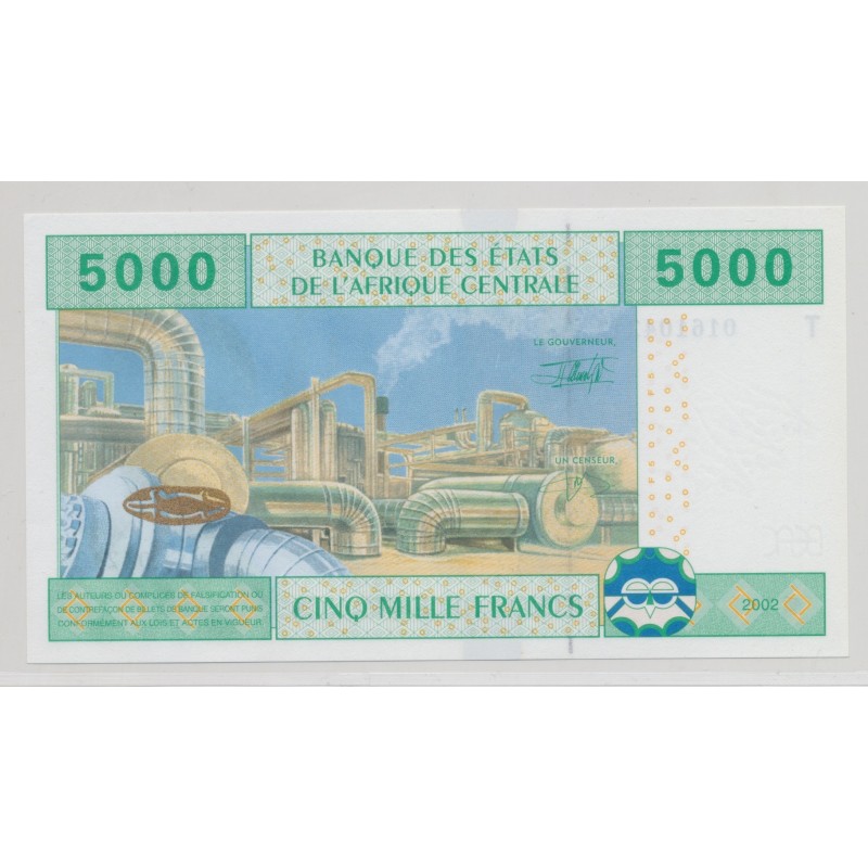 Afrique Centrale - 5000 Francs 2002 - T Togo - Neuf