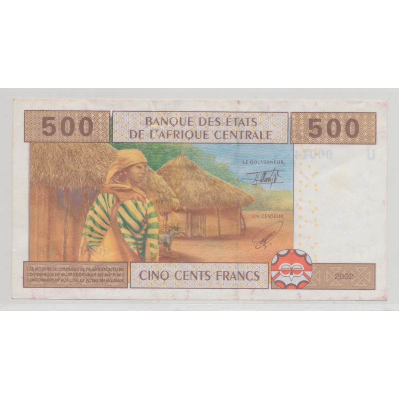 Afrique Centrale - 500 Francs 2002 - U Cameroun - TTB