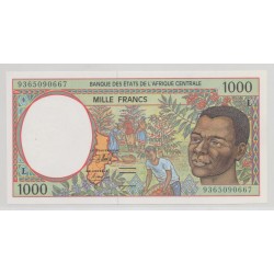Afrique Centrale - 1000 Francs - Lettre L Gabon - neuf
