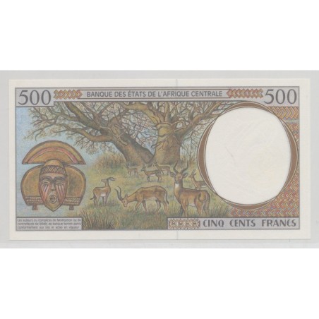 Afrique Centrale - 500 Francs - ND 1997 - Lettre L Gabon - neuf