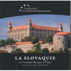 Slovaquie - Coffret la couronne Slovaque et Euro - 1993/2009