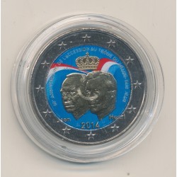 2€ couleur - Luxembourg 2014 - 50e anniv accession trône Grand-Duc Jean 
