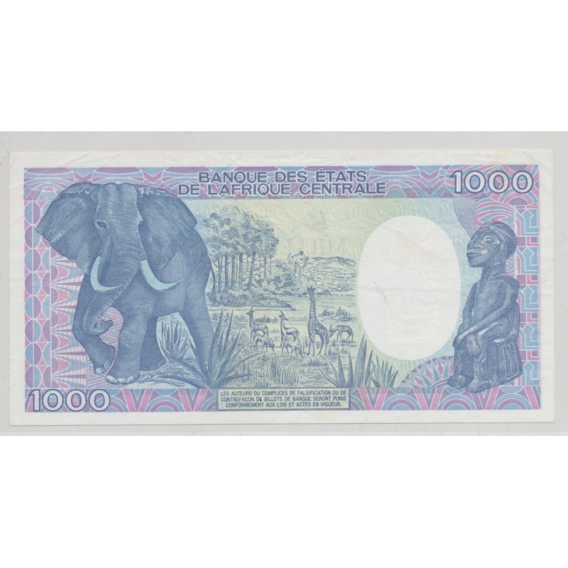 République Centrafricaine - 1000 Francs - 1.01.1990 - TTB+