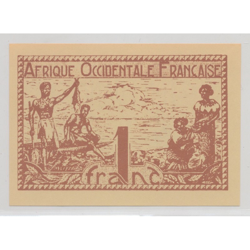 Afrique occidentale Française - 1 Franc 1944 - marron - NEUF