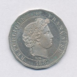 Essai - 5 Centimes Merley - 1887 A - maillechort - SPL