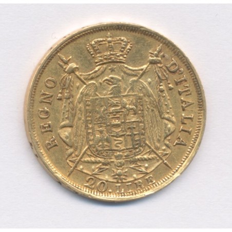 Italie - 20 Lires 1808 M Milan - Napoleone imperatore - TB+/TTB