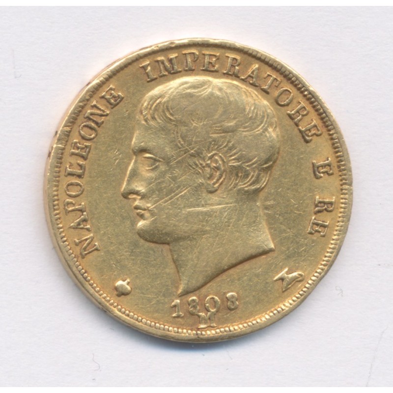 Italie - 20 Lires 1808 M Milan - Napoleone imperatore - TB+/TTB