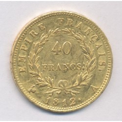 Napoléon 1er - 40 Francs Or - 1812 A Paris - TTB/TTB+ 2