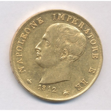 Italie - 40 Lires 1812 M Milan - 1812/180 - Napoleone imperatore - SUP