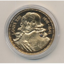 Médaille - Louis XIII - Collection Rois de France - vermeil 