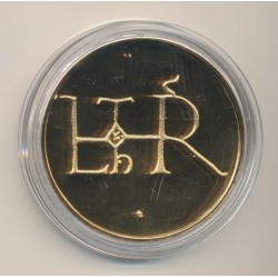 Médaille - Lothaire - Collection Rois de France - vermeil  2