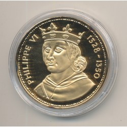 Médaille - Philippe VI - Collection Rois de France - vermeil 